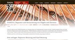Desktop Screenshot of pianova.de